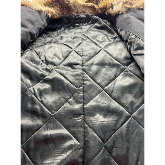 Vintage Mackage Long Coat w/Fur Collar P/S - - Picture 10 of 15